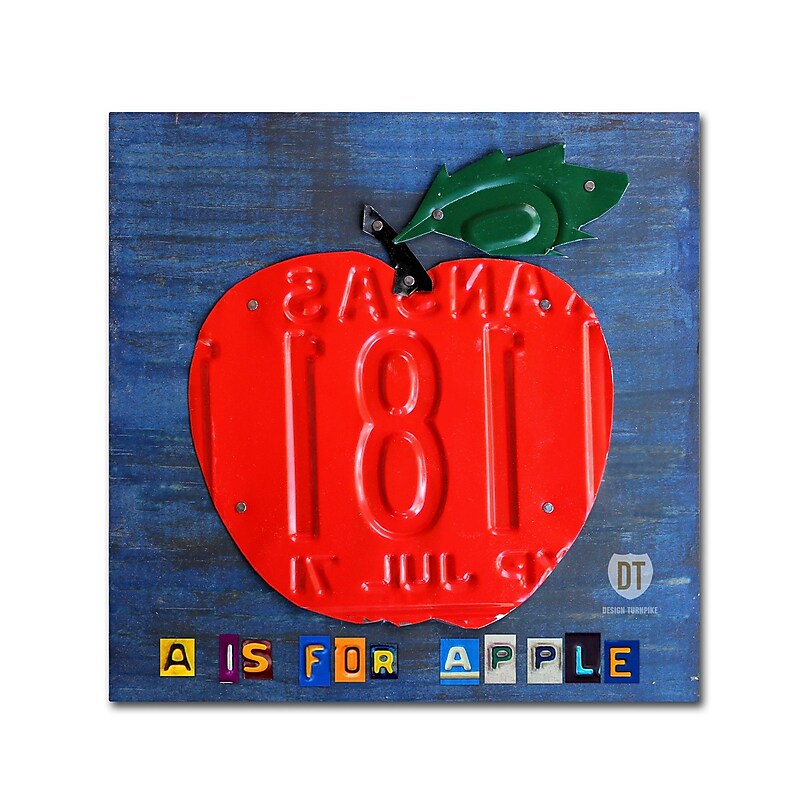 Trademark Fine Art ''Apple'' by Design Turnpike 24" x 24" Canvas Art (ALI1297-C2424GG) image 1