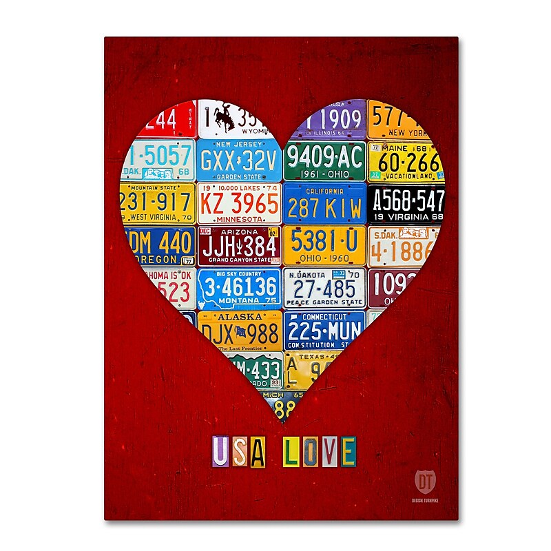 Trademark Fine Art ''Heart'' by Design Turnpike 24" x 32" Canvas Art (ALI1317-C2432GG) image 1