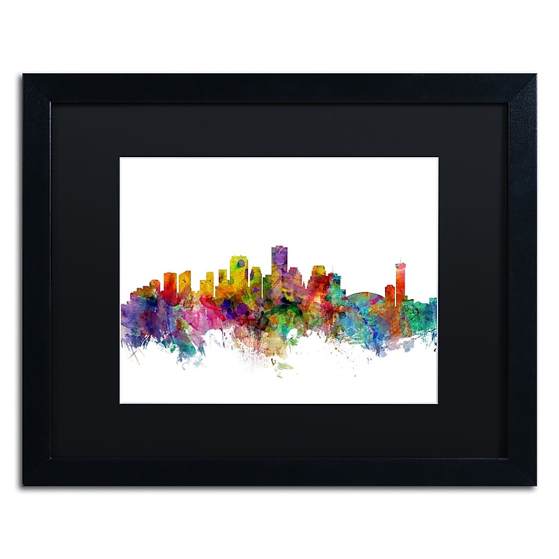 Trademark Fine Art ''New Orleans Louisiana Skyline'' by Michael Tompsett 16" x 20" Black Frame (MT0571-B1620BMF) image 1