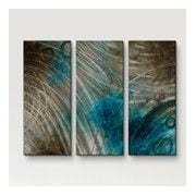 All My Walls 'Summer Solstice' by Brittney Hallowell 3 Piece Painting...