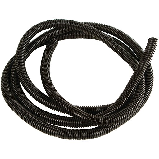 American Terminal Black Splitloom Cable Tubing, 100ft (1") Staples