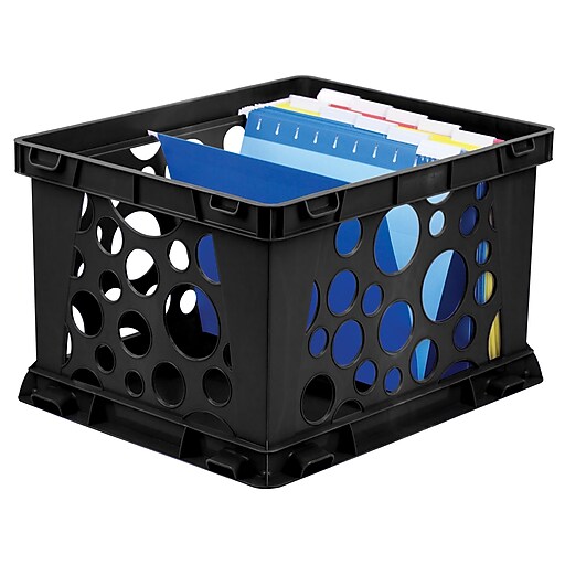 Storex Large Storage and Transport File Crate, Letter/Legal Size (61546U01C) at Staples