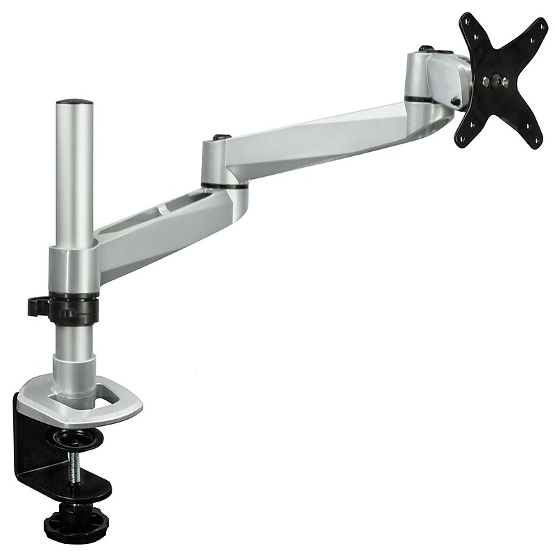 Mount-It! Modular Monitor Mounts Adjustable Mount, Up to 30" Monitor, Gray/Silver (MI-33116) image 1