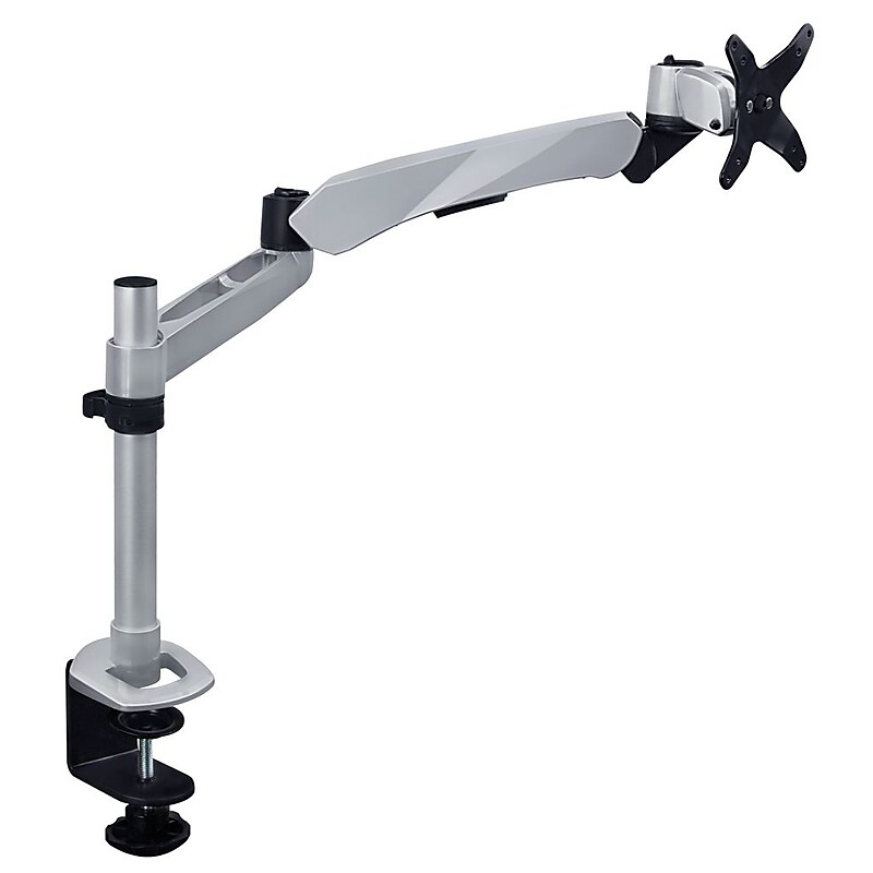 Mount-It! Modular Monitor Mounts Adjustable Desk Mount with Gas Spring Arm, Up to 30" Monitor, Gray/Silver (MI-35116) image 1