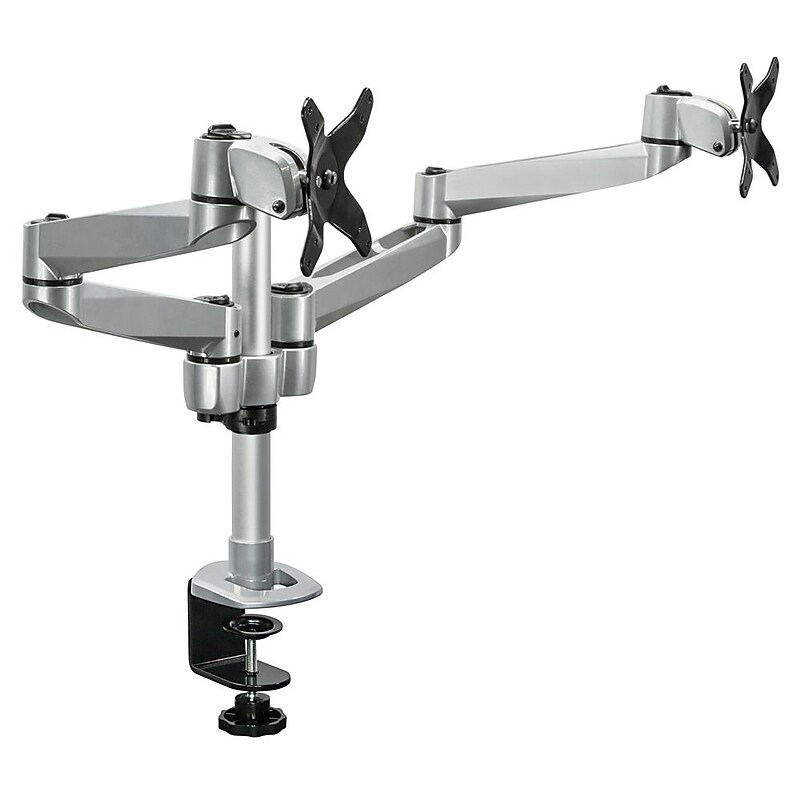 Mount-It! Modular Desk Mount Adjustable Monitor Arm, Up to 27" Monitors, Gray/Silver (MI-43116) image 1