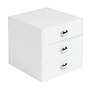 InterDesign Original Plastic 3-Drawer Organizer, White (35301)~#|#~m003525518_sc7