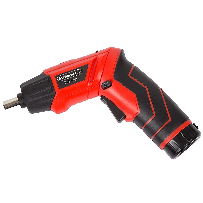 Stalwart 45 Piece 3.6v LED Rechargeable Pivoting Cordless Screwdriver Set (M550011) image 1
