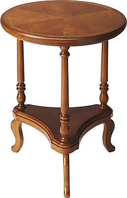 Butler Petry Multi Tiered Plant Stand; Olive Ash Burl