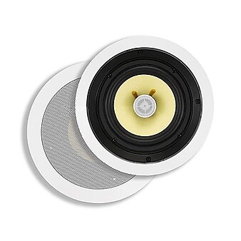 Monoprice® 120W 6.5" Kevlar 2 Way In-Ceiling Speaker, White