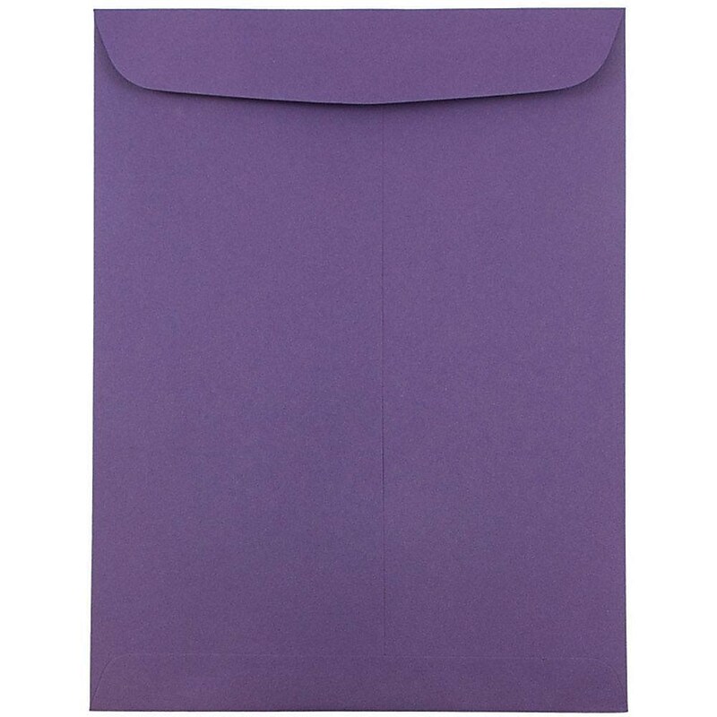 JAM Paper 9 x 12 Open End Catalog Envelopes, Dark Purple, 25/Pack (51287430) image 1