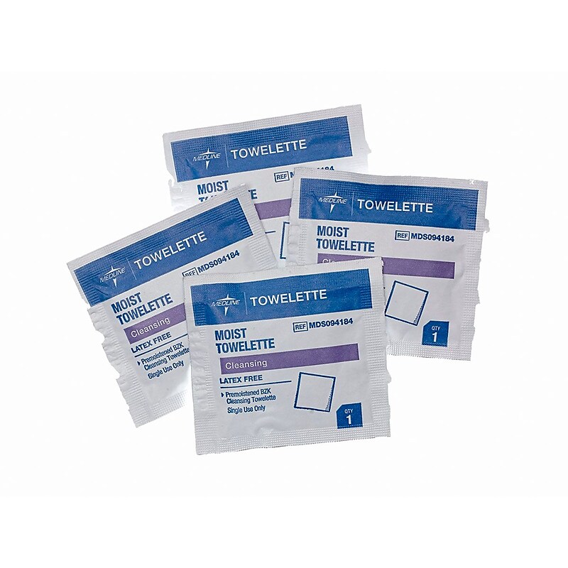 Medline Antiseptic Towelettes, 5" x 7" Size, 1000/Pack image 1