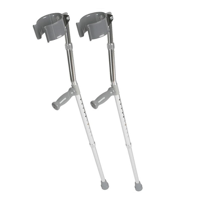 Medline Forearm Crutch, 5 ft to 6 ft 2" H, Adult (MDS805161) image 1