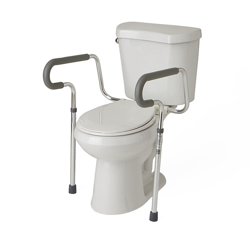 Medline Guardian Toilet Safety Rails, 300lb Capacity (MDS86100RF)    (MDS86100RF) image 1
