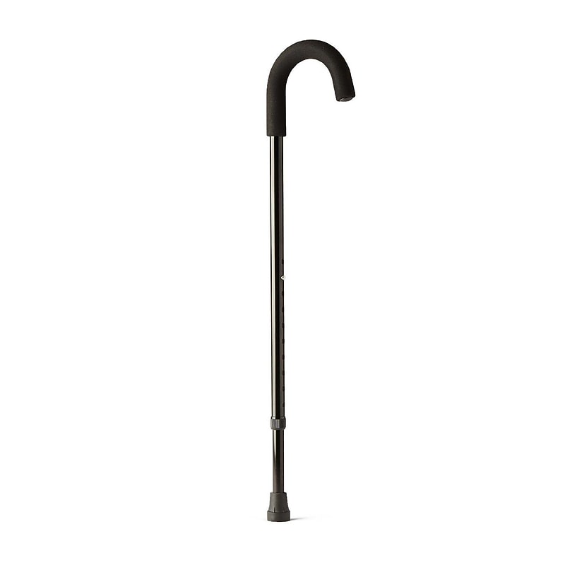 Medline Standard Aluminum Canes, Black, 6/Pack (MDS86415) image 1