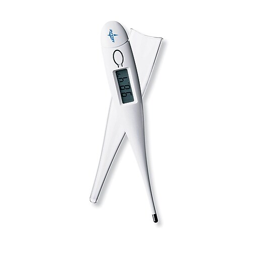 Medline Standard Digital Oral Dual Scale Thermometers, Latexfree Staples
