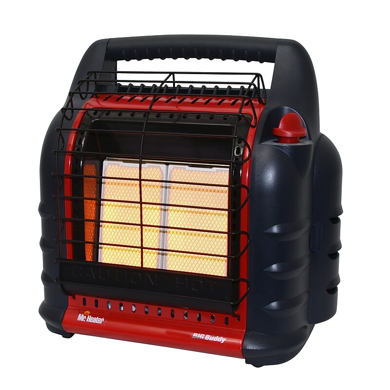 Enerco 9000 BTU Portable Indoor/Outdoor Propane Heater, Multicolor (373-MH18B) image 1