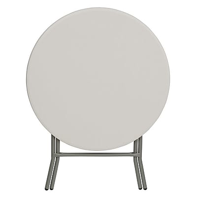 Flash Furniture 31.5Dia Folding Table, White, 6\/Pack (6RB32RGW)