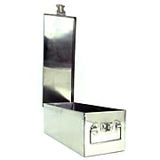 Stalwart™ 75-500 Oversized 12" Metal Storage Lock Box, Silver (844296012633)