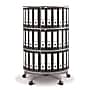 Moll® Rotary Three Tier Spin & File Binder Storage Carousel, White~#|#~m003551832_sc7