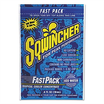 GTIN 757037115145 product image for Sqwincher Fast Pack Concentrated Activity Drink, Tropical Cooler, 0.6 oz., 200/P | upcitemdb.com