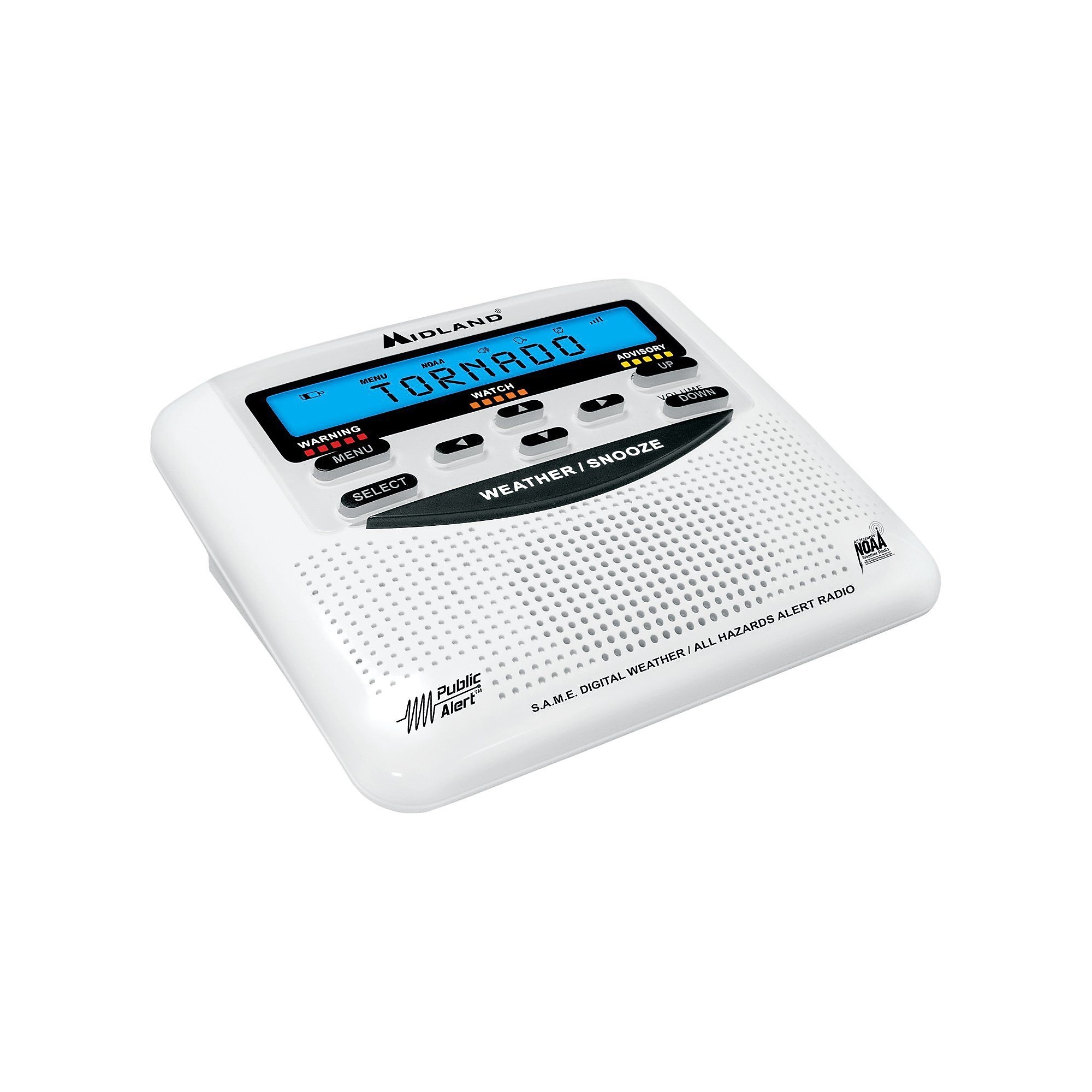 MIDLAND RADIO Emergency Radios, Weather Alert Radio with Alarm Clock (WR120B) Sansujyuku sansujyuku.com