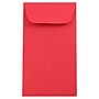 JAM Paper #5.5 Coin Business Colored Envelopes, 3.125 x 5.5, Red Recycled, 100/Pack (356730551B)~#|#~m003562853_sc7