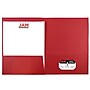 JAM Paper 2-Pocket Textured Linen Business Folders, Red, 25/Pack (386LREA)~#|#~m003563156_sc7