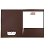 JAM Paper Two-Pocket Textured Linen Business Folders, Chocolate Brown, 50/Box(386LBRC)~#|#~m003563157_sc7