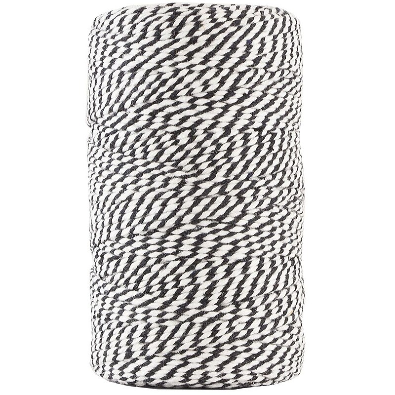 JAM Paper Twine, 327 ft., Black/White (349530305) image 1