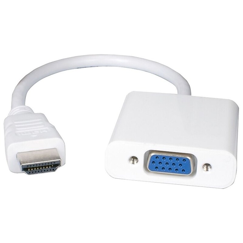 QVS XHDV 0.498' HDMI/VGA Audio/Video Cable, White image 1