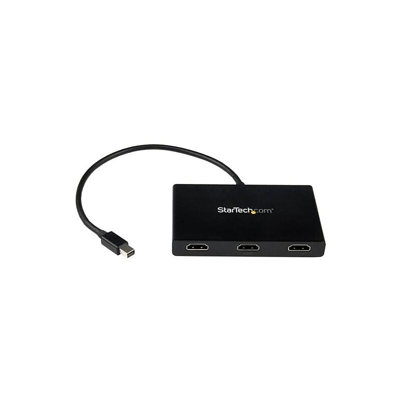 StarTech Mini DisplayPort to 3x HDMI Multi Stream Transport Hub, Black (MSTMDP123HD) image 1