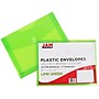 JAM Paper Standard Plastic Document File, Letter, Lime Green, 12/Pack (218V2LI)~#|#~m003564648_sc7