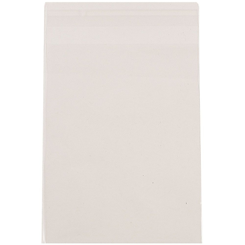 JAM Paper Cellophane Envelope with Peel & Seal Closure, A2, 4.625 x 5.875, Clear, 100/Pack (A2CELLO) image 1