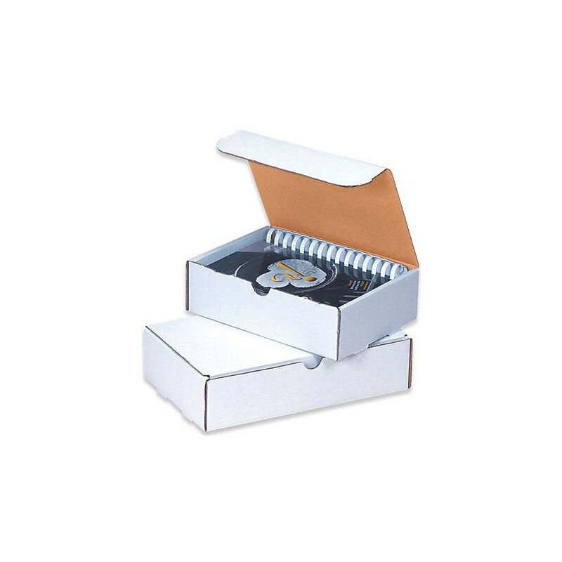 Partners Brand Corrugated Mailers, 15 1/8" x 11 1/8" x 2", White, 50/Bundle (MIBMS500) image 1