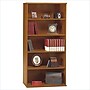 Bush Business Furniture Westfield 73"H 5-Shelf Bookcase with Adjustable Shelves, Natural Cherry Laminated Wood (WC72414)~#|#~m003575689_sc7