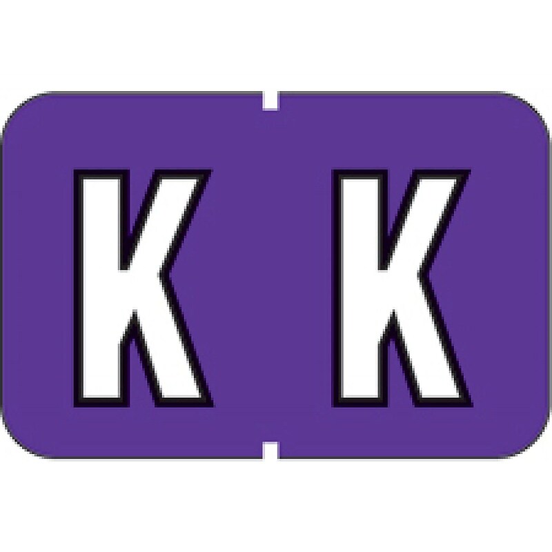 Medical Arts Press® Barkley® & Sycom® Compatible Alpha Sheet Style Labels, "K" image 1