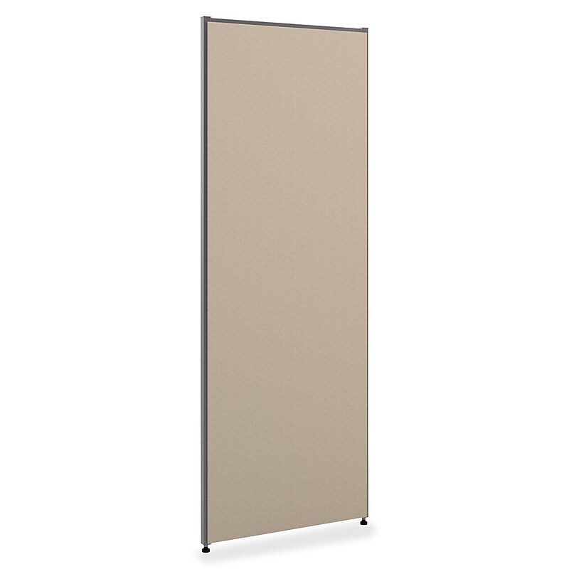 HON Verse Panel, 30"W x 72"H, Light Gray Finish, Gray Fabric (BSXP7230GYGY) image 1