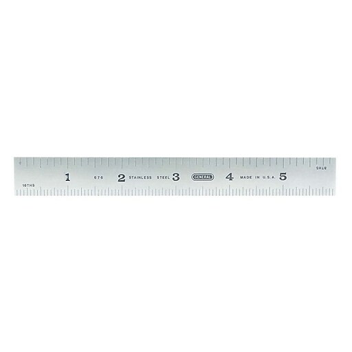 Staples Stainless Steel Ruler - 6/15cm