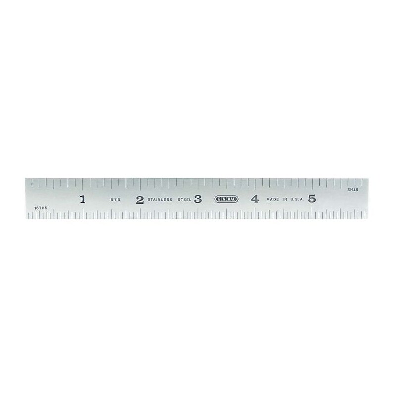 General Industrial Steel Ruler, 6 in (318-676) image 1
