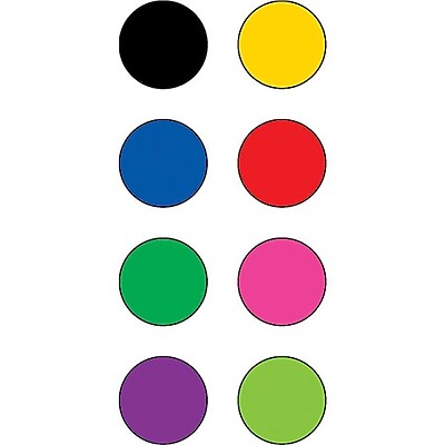 MKISHINE 1820 Sticky Coloured 1CM,2CM Self Adhesive Circle Dot Labels Dot Stickers Multicolored Label for Sorting Tagging Classroom Easy Peel Self Adhesive Colour Coding Sticky Dots 15 Colours