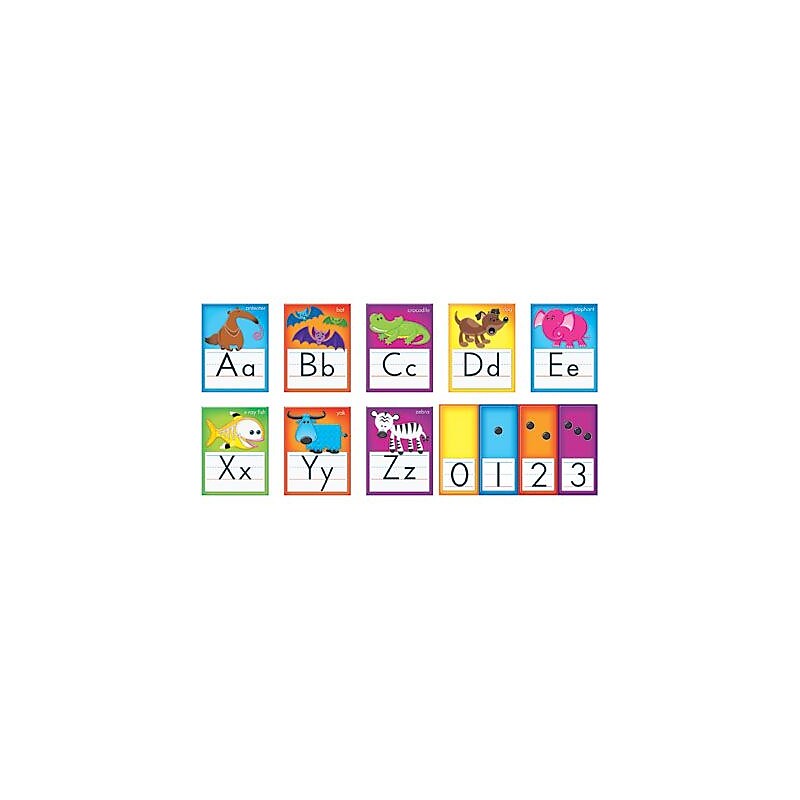 Trend Enterprises Awesome Animals Alphabet Bulletin Board Set, 36 pieces (T-8265) image 1