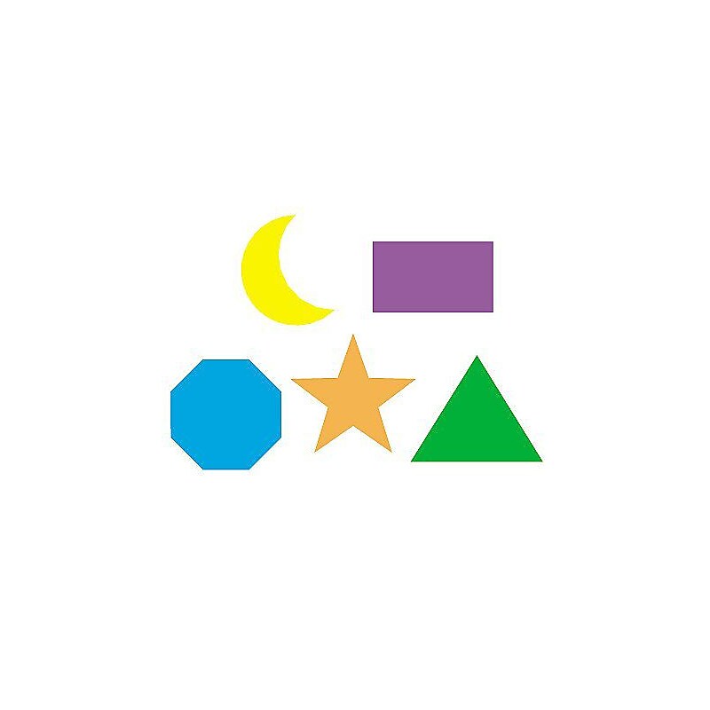 Trend Basic Shapes superShapes Stickers, 800 CT (T-46040) image 1