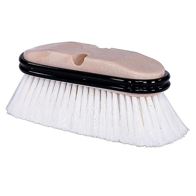 Weiler 804-44510 Truck Wash Brush, Flagged Polystyrene Bristle, White (804-44510) image 1