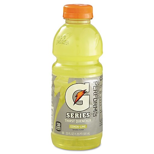 Gatorade® Lemon Lime, 20 oz. Bottles, 24/Case Staples