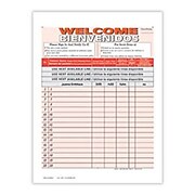 Medical Arts Press Privacy Sign-In Sheets, Red, Bilingual