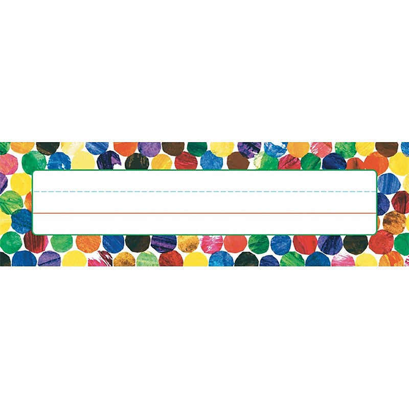 Carson-Dellosa Eric Carle Dots Nameplates image 1