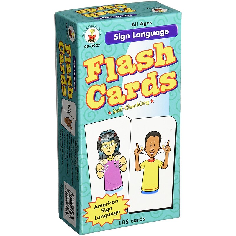 Carson-Dellosa Sign Language Flash Cards image 1