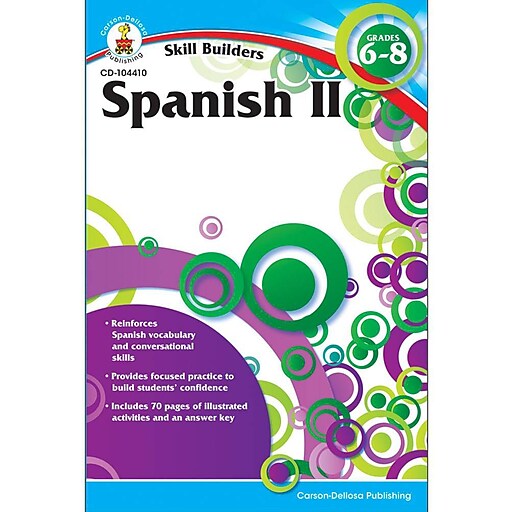 Shop Staples for CarsonDellosa Spanish II Resource Book, Grades 6 8