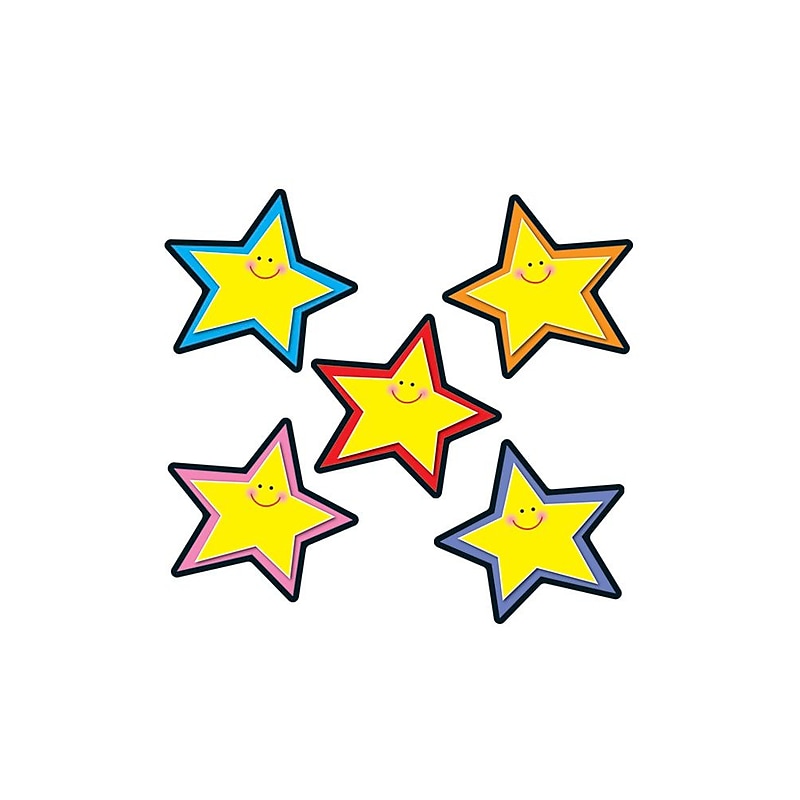 Carson-Dellosa Stars Cut-Outs, Assorted Colors, All Grades image 1