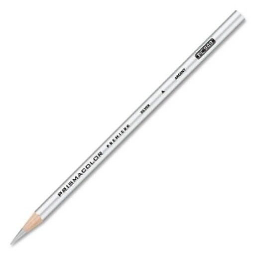 Prismacolor Thick Lead Art Pencil, Metallic Silver (65203375) Staples